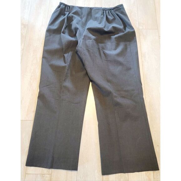 Pendleton 18W Women's Wool/Spandex Vintage Trouser Pants Charcoal Gray No Pckts - Picture 5 of 10
